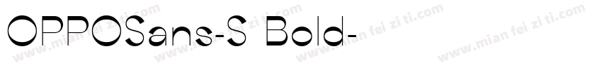 OPPOSans-S Bold字体转换